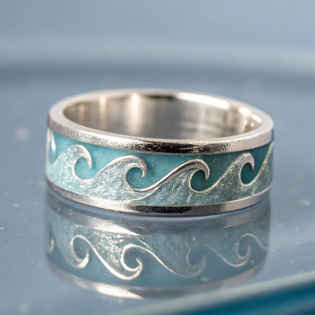 Elegant Wave Silver Ring
